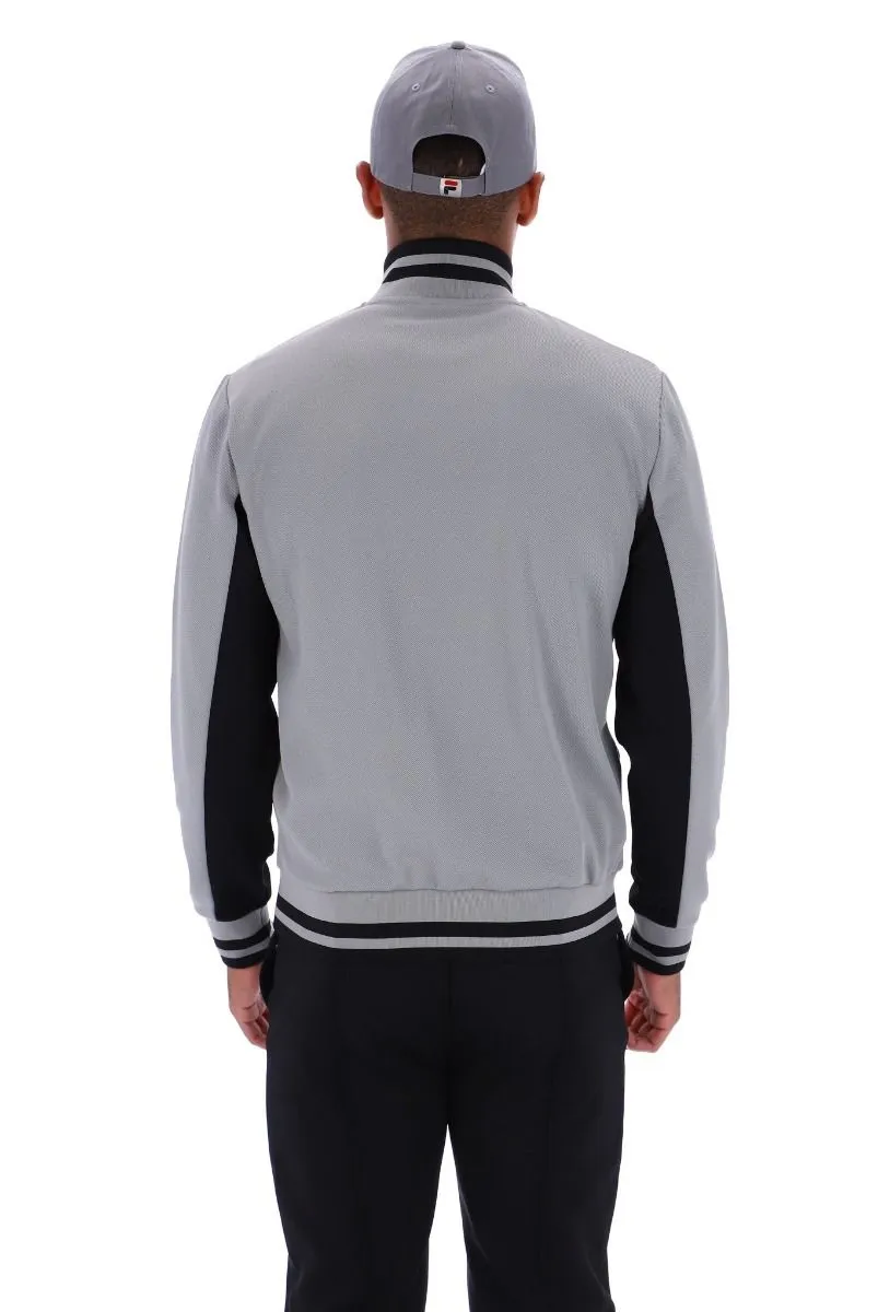 Fila Black Sharkskin Funel Neck Track Jacket
