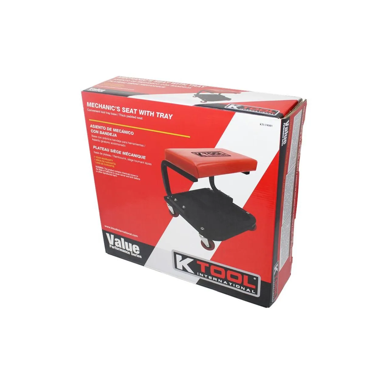 K Tool Mechanics Seat with Lower Tray