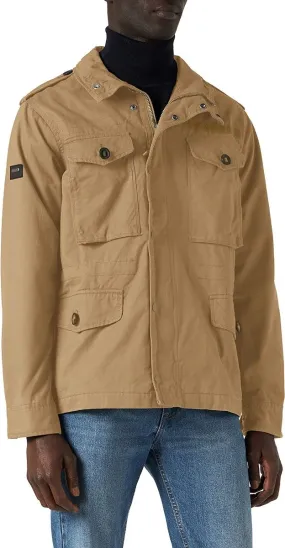 Beige Superdry Vintage Field Canvas Jacket