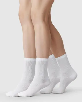 Swedish Stockings 2-Pack Billy Bamboo Socks White
